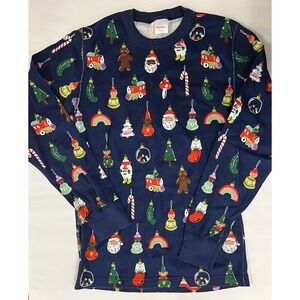 Small‎ Adult Hanna Andersson Heirloom Christmas Ornaments Pj Top EUC